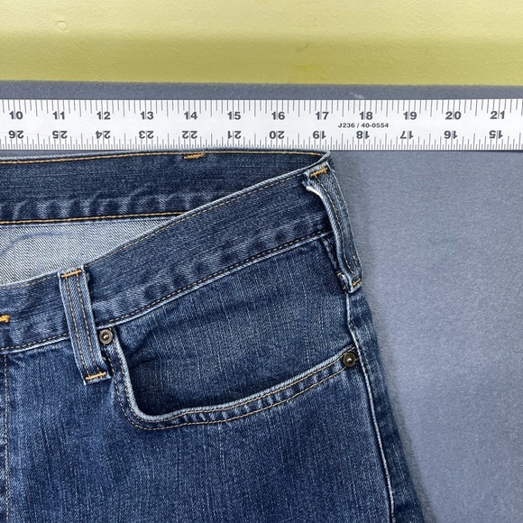 Carhartt Relaxed Fit Jeans Mens 34/34 Blue Denim Thick Work Western ranch 1345 - Picture 3 of 9